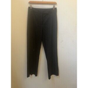 WOMENS CHARLEY GRAY LONDON GRAY STRIPED DRESS PANTS SIZE 2 (L6)